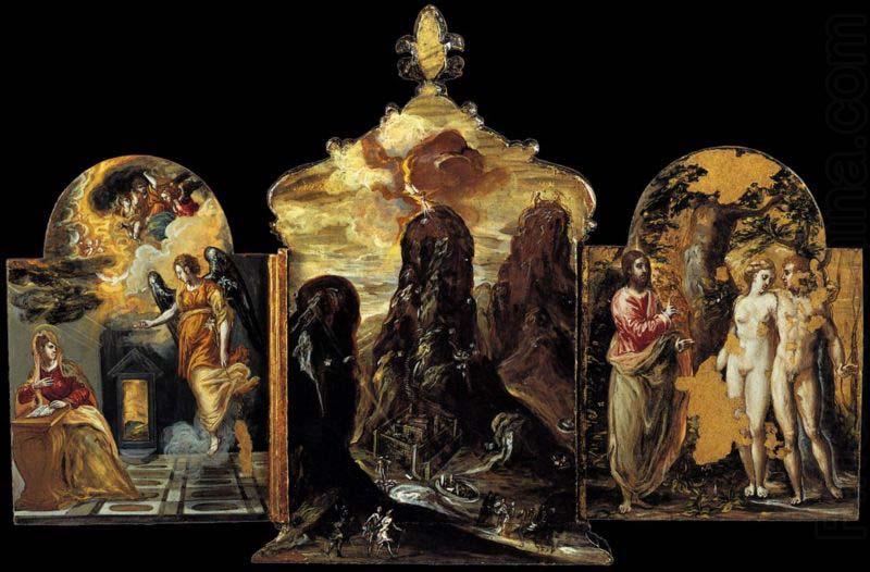 The Modena Triptych, El Greco